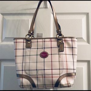 NWT Coach Peyton Tattersal Tote